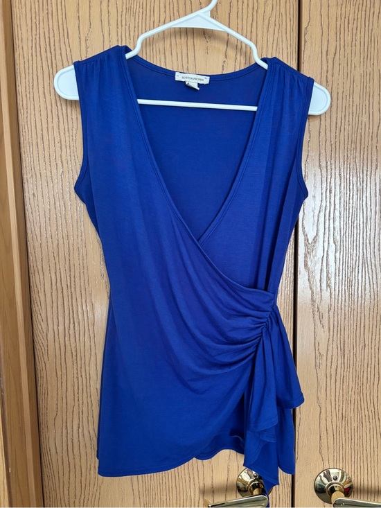 Boston Proper Tops - BOSTON PROPER Bright Royal Blue Wrap-Style Sleeveless Top, size XS